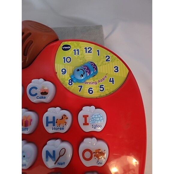 VTech Alphabet Red Apple ABC Learning Toy Preschool Letters Music & Lights Works - Picture 8 of 16